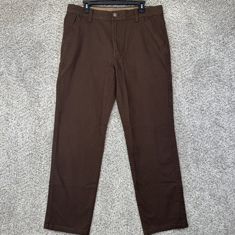 NEW Legendary Outfitters Stretch Canvas Pants Men's Size 34x32 Brown Cotton